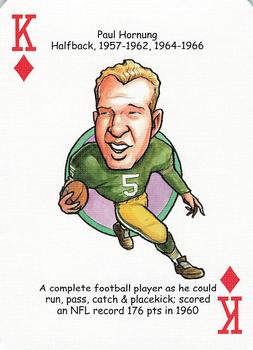 2006 Hero Decks Green Bay Packers Football Heroes Playing Cards #K♦ Paul Hornung Front