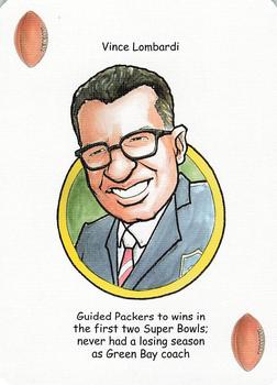 2006 Hero Decks Green Bay Packers Football Heroes Playing Cards #NNO Vince Lombardi Front