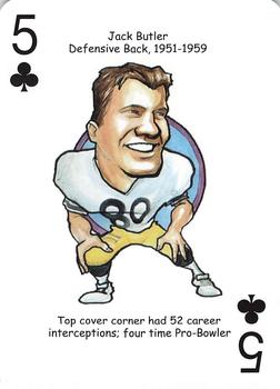 2019 Hero Decks Pittsburgh Steelers Football Heroes Playing Cards #5♣ Jack Butler Front