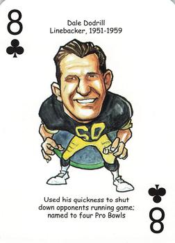 2019 Hero Decks Pittsburgh Steelers Football Heroes Playing Cards #8♣ Dale Dodrill Front