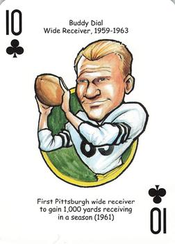 2019 Hero Decks Pittsburgh Steelers Football Heroes Playing Cards #10♣ Buddy Dial Front