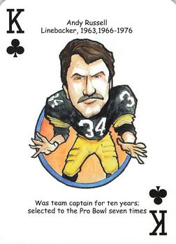 2019 Hero Decks Pittsburgh Steelers Football Heroes Playing Cards #K♣ Andy Russell Front