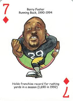 2019 Hero Decks Pittsburgh Steelers Football Heroes Playing Cards #7♦ Barry Foster Front