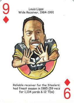 2019 Hero Decks Pittsburgh Steelers Football Heroes Playing Cards #9♦ Louis Lipps Front