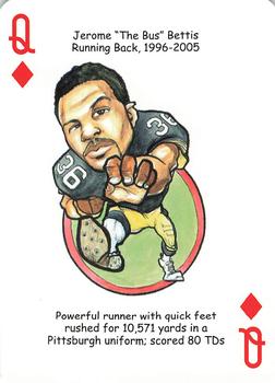 2019 Hero Decks Pittsburgh Steelers Football Heroes Playing Cards #Q♦ Jerome 