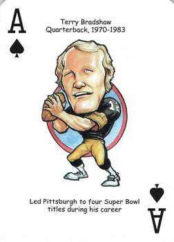 2019 Hero Decks Pittsburgh Steelers Football Heroes Playing Cards #A♠ Terry Bradshaw Front