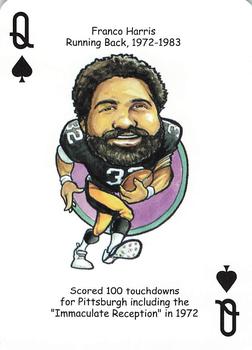 2019 Hero Decks Pittsburgh Steelers Football Heroes Playing Cards #Q♠ Franco Harris Front