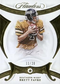 2020 Panini Flawless Collegiate #12 Brett Favre Front