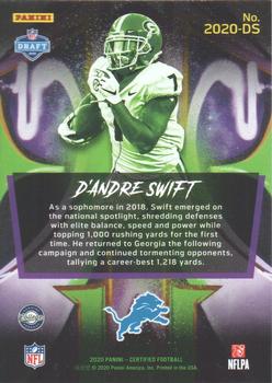 2020 Panini Certified - 2020 #2020-DS D'Andre Swift Back