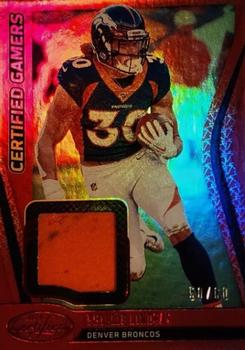 2020 Panini Certified - Certified Gamers Mirror Red #CG-PL Phillip Lindsay Front