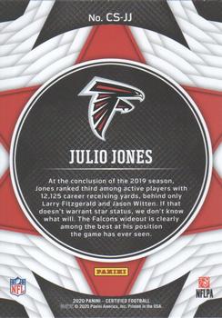 2020 Panini Certified - Certified Stars #CS-JJ Julio Jones Back