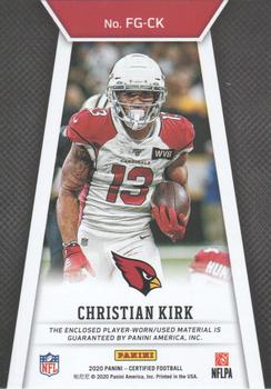 2020 Panini Certified - Fabric of the Game #FG-CK Christian Kirk Back