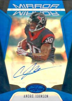 2020 Panini Certified - Mirror Signatures Blue #MS-ANJ Andre Johnson Front