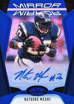 2020 Panini Certified - Mirror Signatures Blue #MS-NM Natrone Means Front