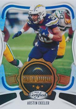 2020 Panini Certified - Seal of Approval #SA-AE Austin Ekeler Front