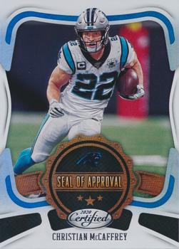 2020 Panini Certified - Seal of Approval #SA-CM Christian McCaffrey Front