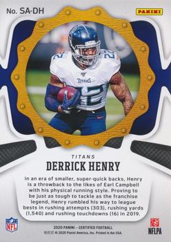 2020 Panini Certified - Seal of Approval #SA-DH Derrick Henry Back