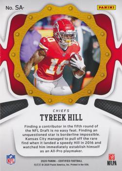 2020 Panini Certified - Seal of Approval #SA- Tyreek Hill Back
