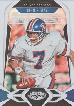 2020 Panini Certified - The Greatest #G-JE John Elway Front