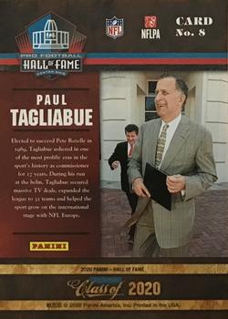 2020 Panini Pro Football Hall of Fame #8 Paul Tagliabue Back