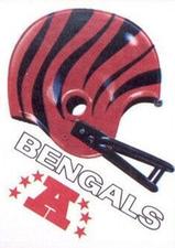 1983 Kellogg's Touchdown Game Stickers #NNO Cincinnati Bengals Front