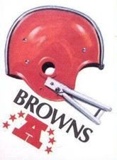 1983 Kellogg's Touchdown Game Stickers #NNO Cleveland Browns Front