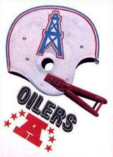 1983 Kellogg's Touchdown Game Stickers #NNO Houston Oilers Front