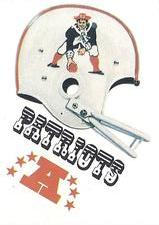 1983 Kellogg's Touchdown Game Stickers #NNO New England Patriots Front