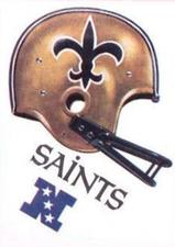 1983 Kellogg's Touchdown Game Stickers #NNO New Orleans Saints Front