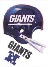 1983 Kellogg's Touchdown Game Stickers #NNO New York Giants Front