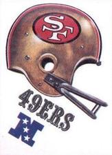 1983 Kellogg's Touchdown Game Stickers #NNO San Francisco 49ers Front