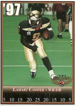 1997 Iowa Barnstormers (AFL) #9 Lamart Cooper Front