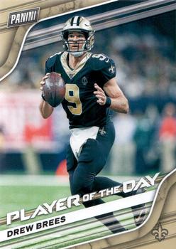 2020 Panini Player of the Day #6 Drew Brees Front