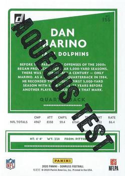 2020 Donruss - Aqueous Test #155 Dan Marino Back