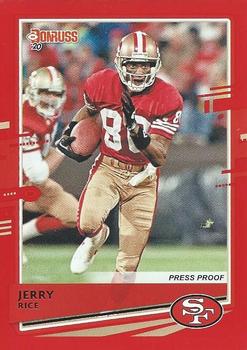 2020 Donruss - Press Proof Red #18 Jerry Rice Front