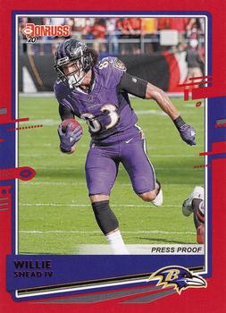 2020 Donruss - Press Proof Red #38 Willie Snead IV Front