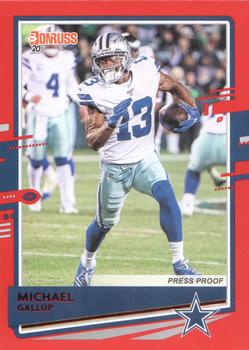 2020 Donruss - Press Proof Red #84 Michael Gallup Front