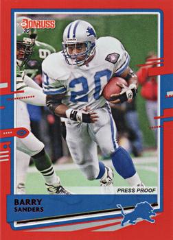 2020 Donruss - Press Proof Red #102 Barry Sanders Front