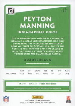 2020 Donruss - Press Proof Red #125 Peyton Manning Back