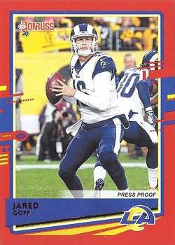2020 Donruss - Press Proof Red #141 Jared Goff Front