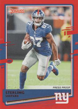 2020 Donruss - Press Proof Red #185 Sterling Shepard Front