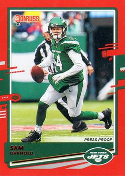 2020 Donruss - Press Proof Red #191 Sam Darnold Front