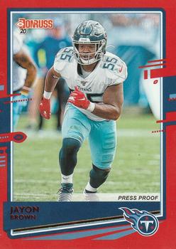2020 Donruss - Press Proof Red #250 Jayon Brown Front