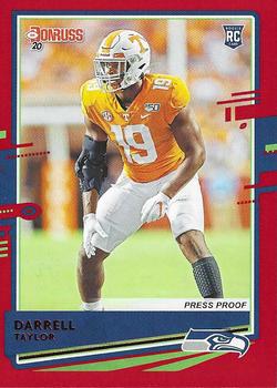 2020 Donruss - Press Proof Red #286 Darrell Taylor Front
