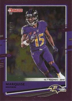 2020 Donruss - Season Stat Line #34 Marquise Brown Front