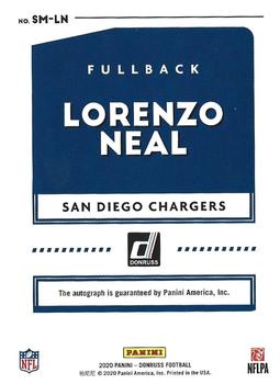 2020 Donruss - Signature Marks #SM-LN Lorenzo Neal Back