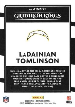 2020 Donruss - All-Time Gridiron Kings #ATGK-LT LaDainian Tomlinson Back
