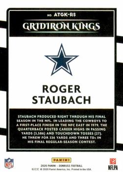 2020 Donruss - All-Time Gridiron Kings #ATGK-RS Roger Staubach Back