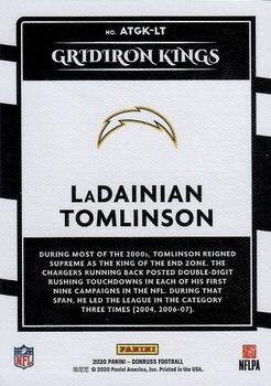 2020 Donruss - All-Time Gridiron Kings Studio Series #ATGK-LT LaDainian Tomlinson Back