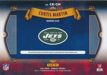 2020 Donruss - Canton Kings Studio Series #CK-CM Curtis Martin Back